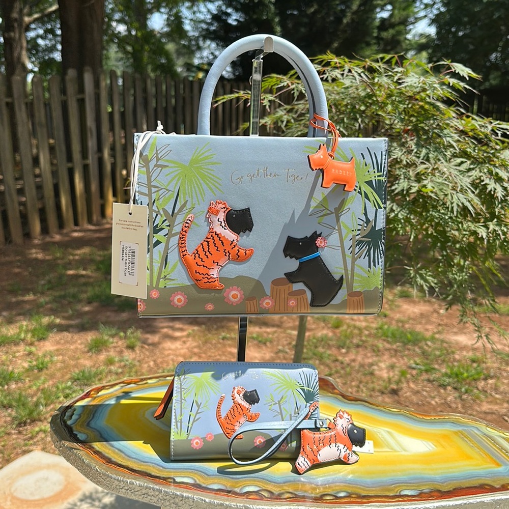 Radley London Bundle Crossbody, Wallet and Tiger Charm